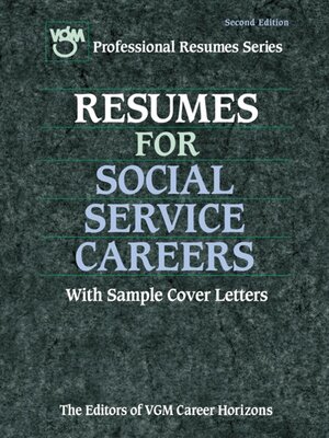 cover image of Resumes for Social Service Careers
